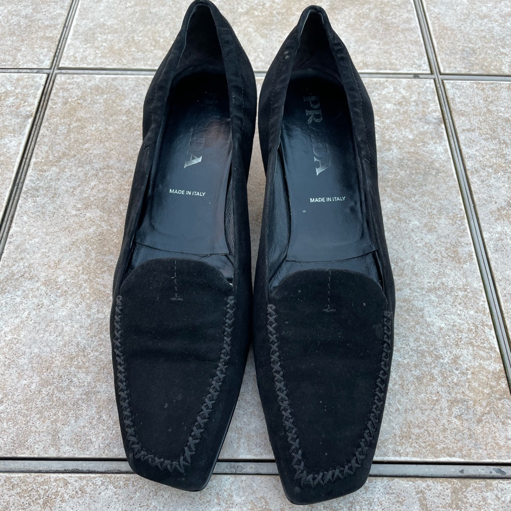 Prada Black Suede Shoes